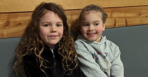 The two Bellas, aged 8 and 9, fundraising for the Haven of Hope orphanage